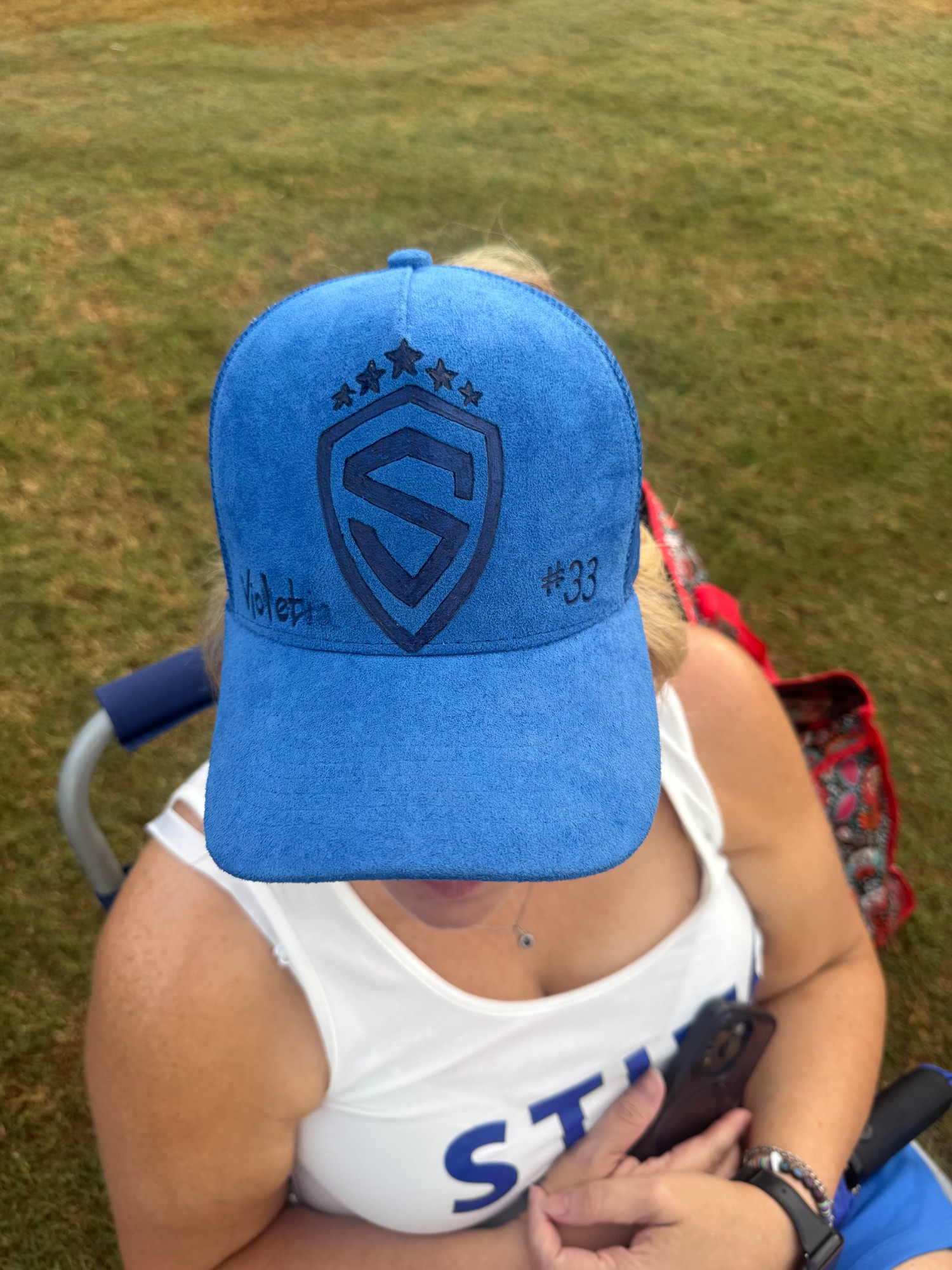 Burned suede trucker hat