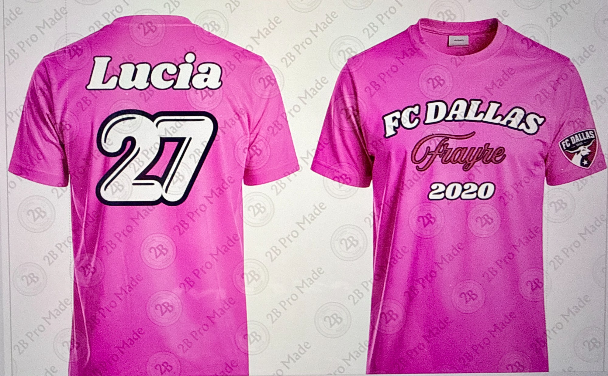 All custom. Name, number etc.